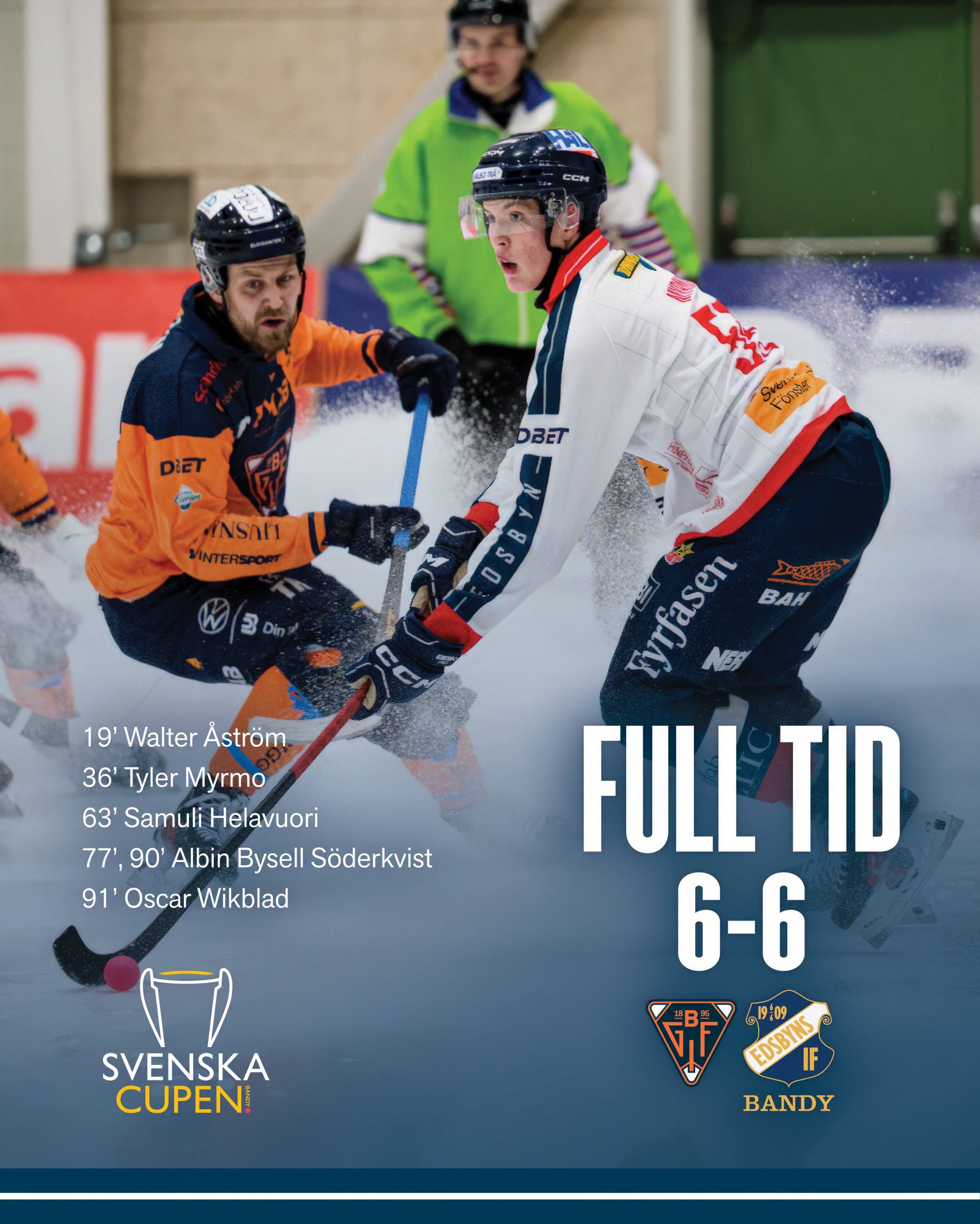 Stark avslutning gav en poäng i cupderbyt
