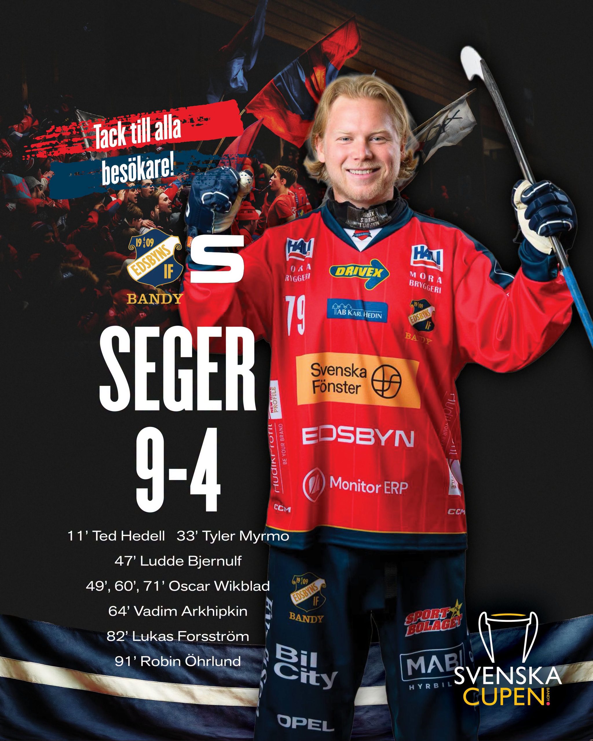 Stark hemmapremiär – Edsbyn besegrade Sandviken med 9–4