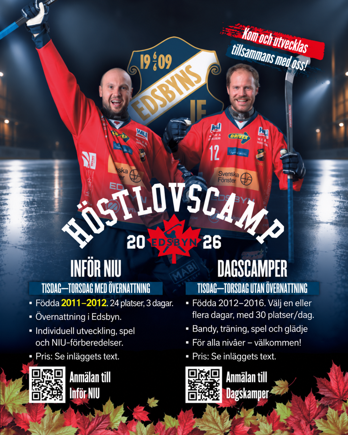 Höstlovscamp – utvecklas, inspireras och ha kul på isen!