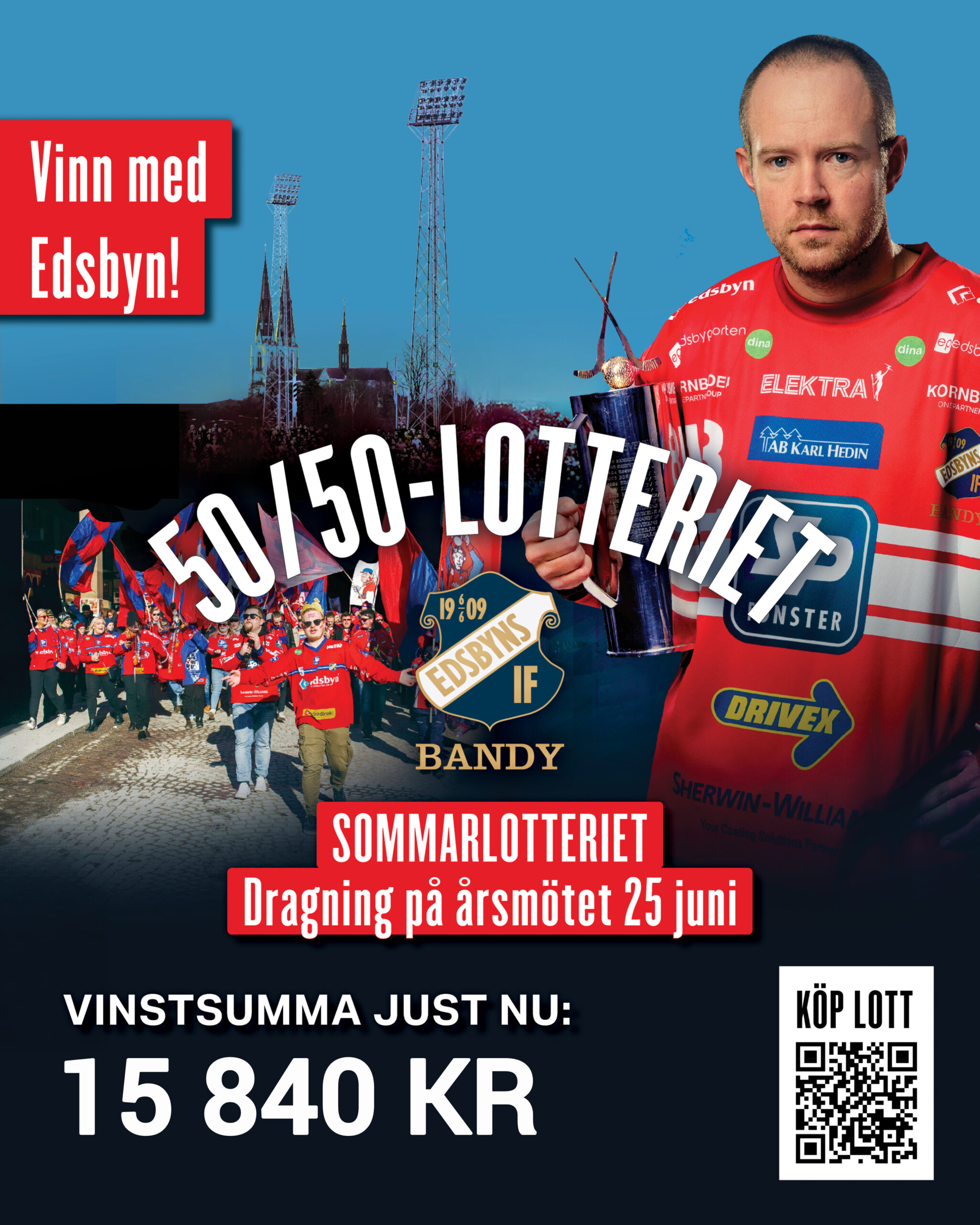 Var med i sommarens första 50/50-lotteri