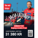 Var med i sommarens första 50/50-lotteri