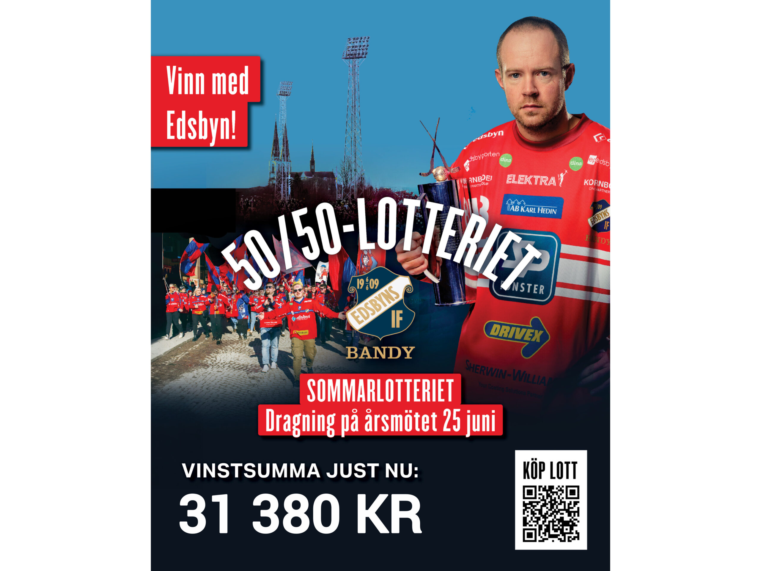 Var med i sommarens första 50/50-lotteri