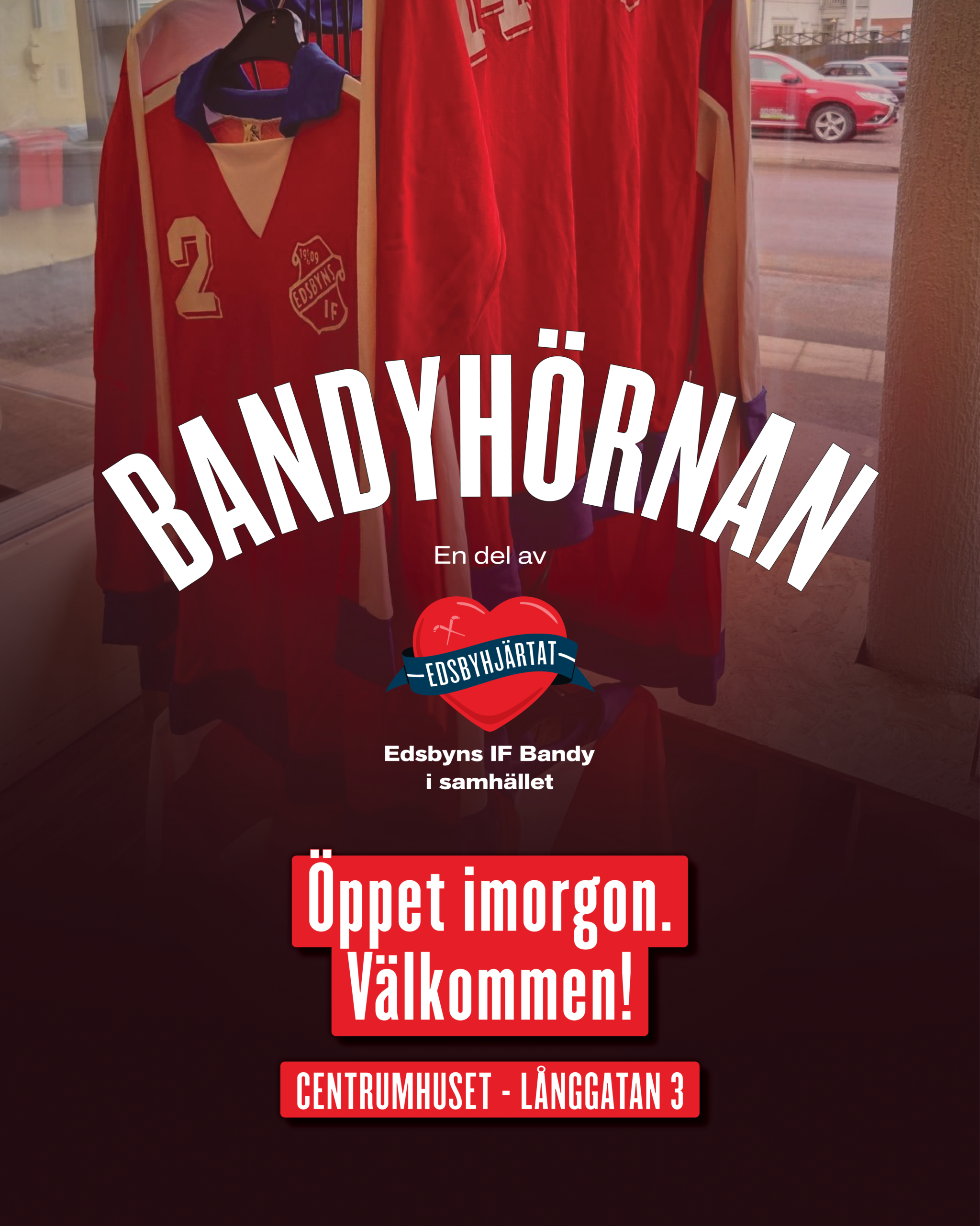 Bandyhörnan öppet imorgon fredag 22 maj