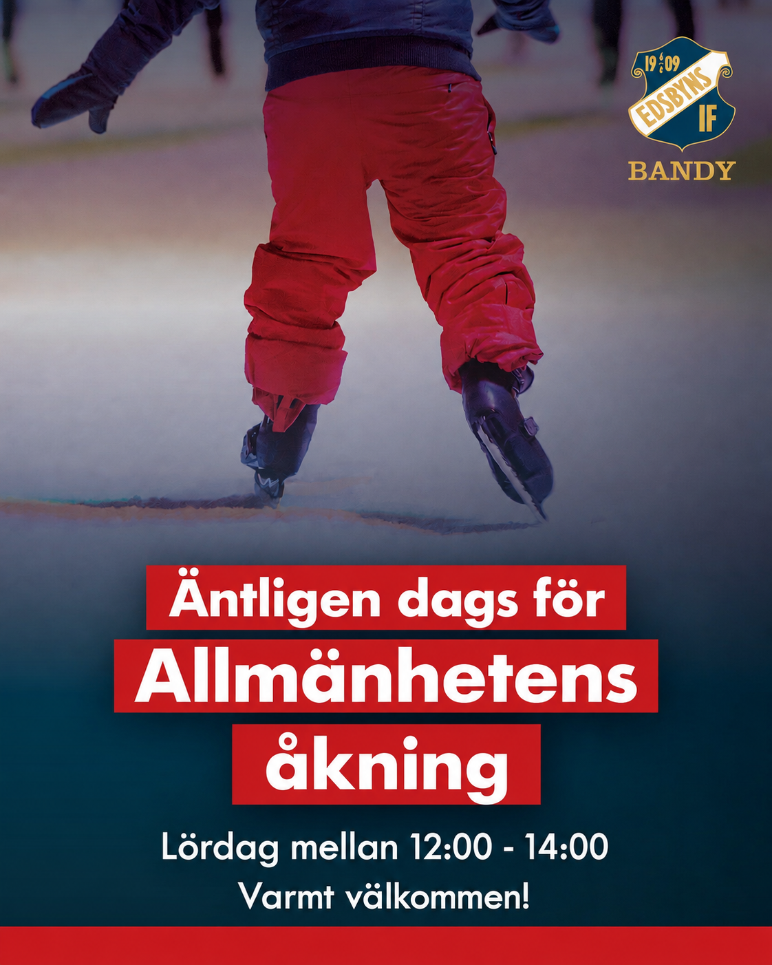 Premiär av allmänhetens åkning lördag!