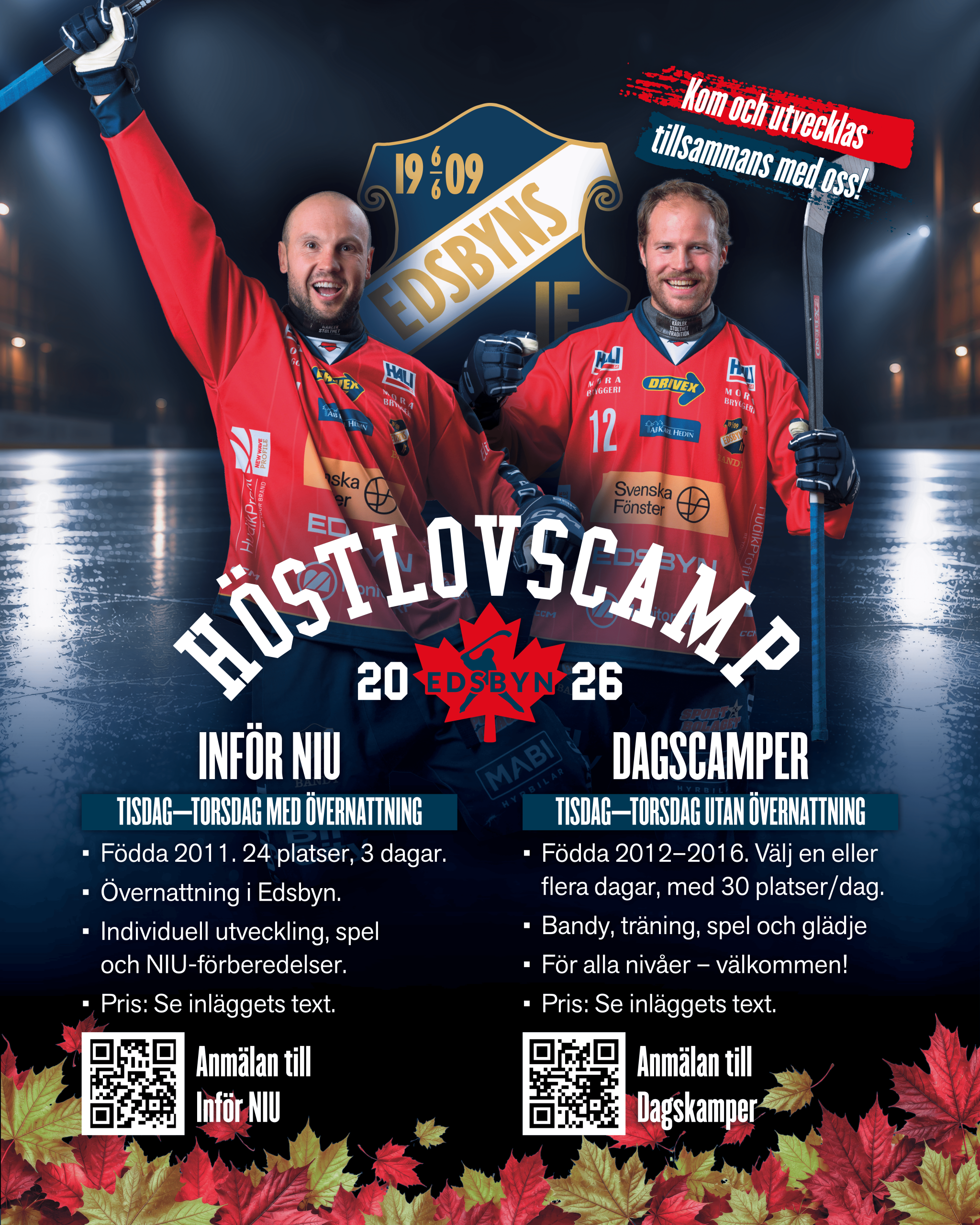 Höstlovscamp – utvecklas, inspireras och ha kul på isen!
