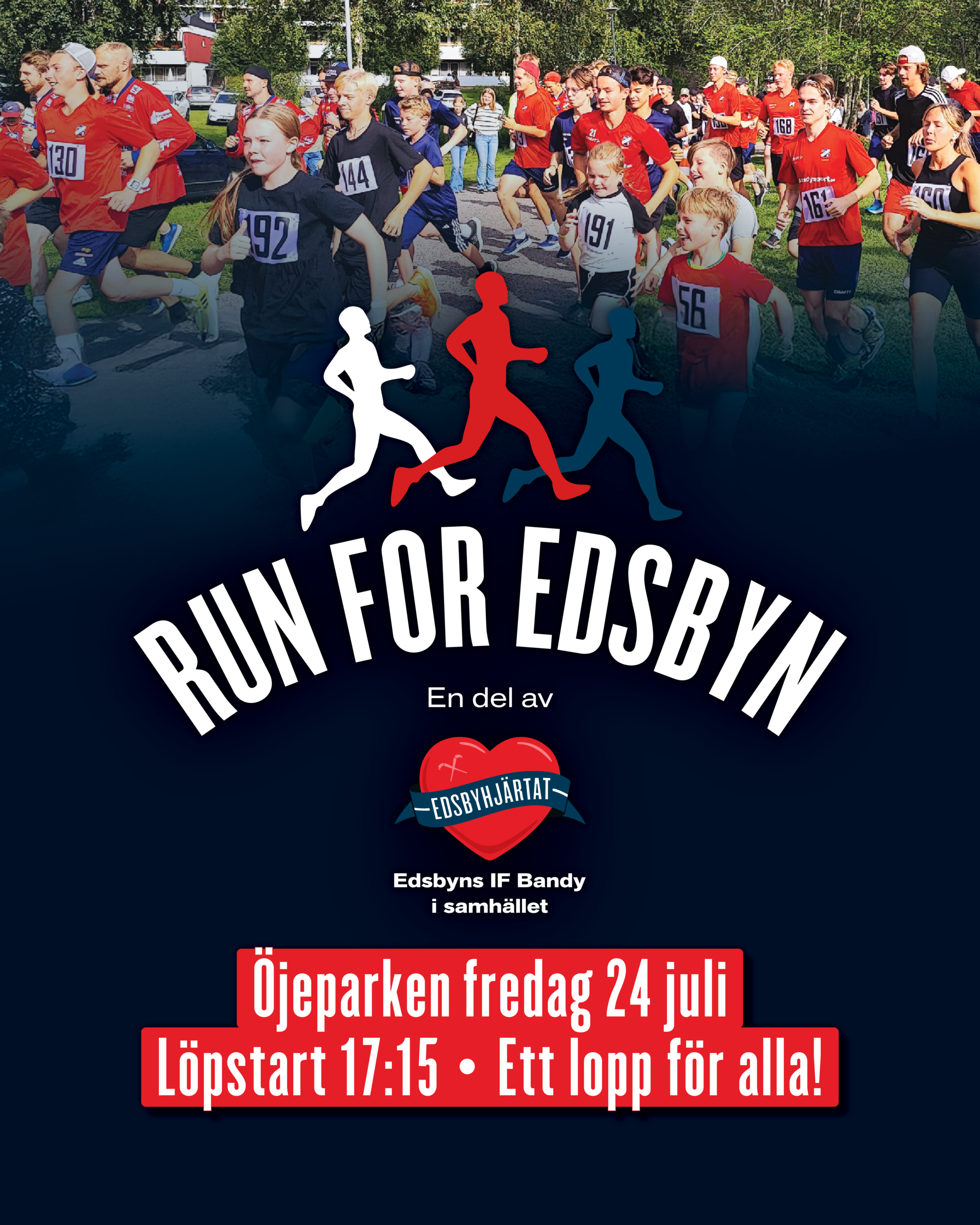 Run for Edsbyn 24 juli - springstart 17:15
